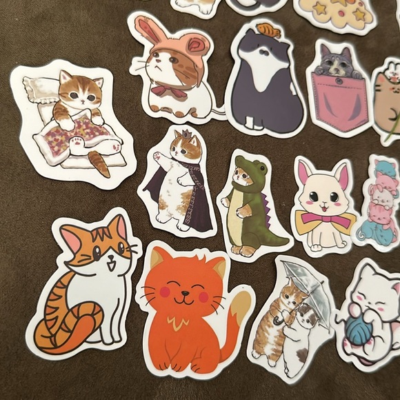 Set of 24 cat / kitten stickers - cute, fun, quirky - Picture 3 of 7